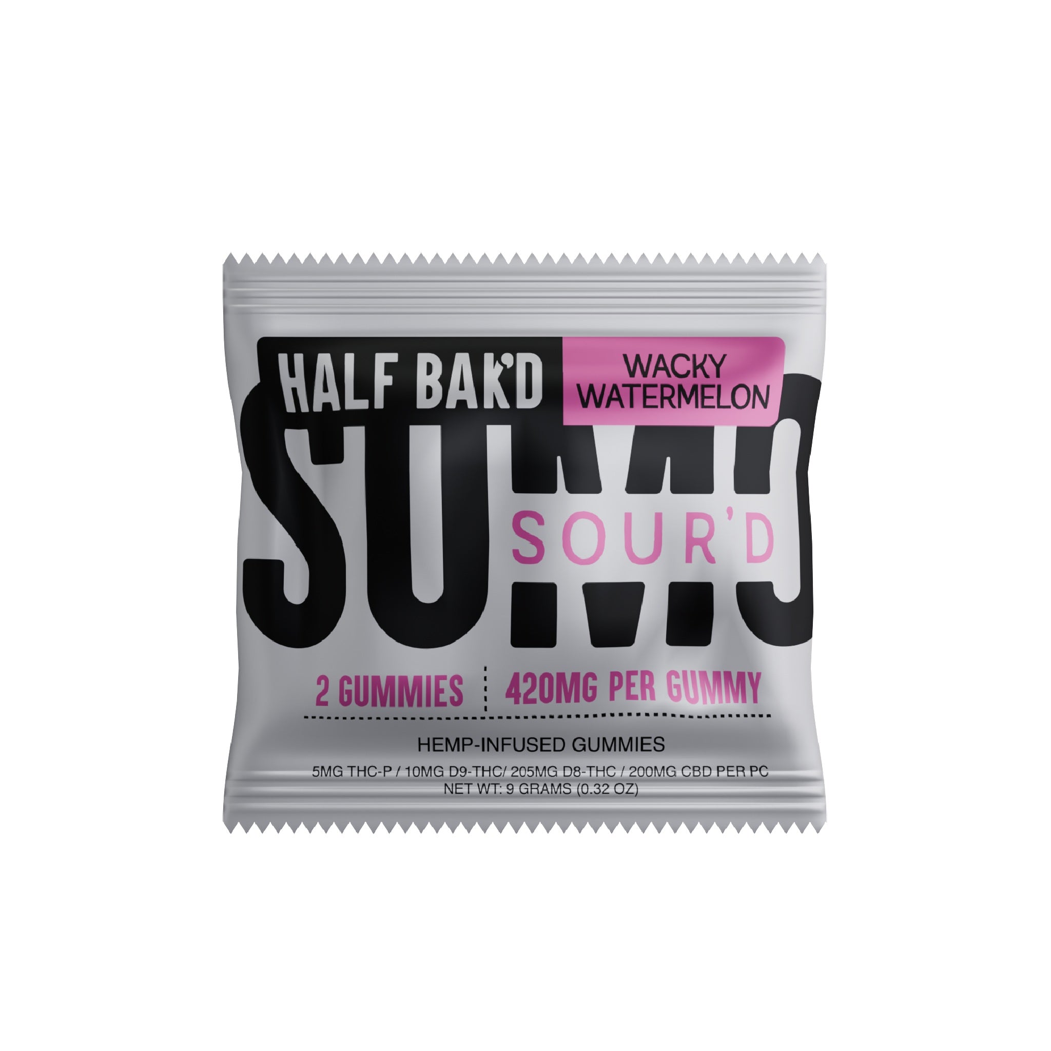 Half Bakd Sour'd Sumo THC Gummies - 2ct - Everything 420