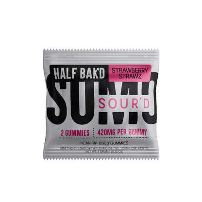 Half Bakd SourD Sumo THC Gummies - 2000mg Strawberry Strawz