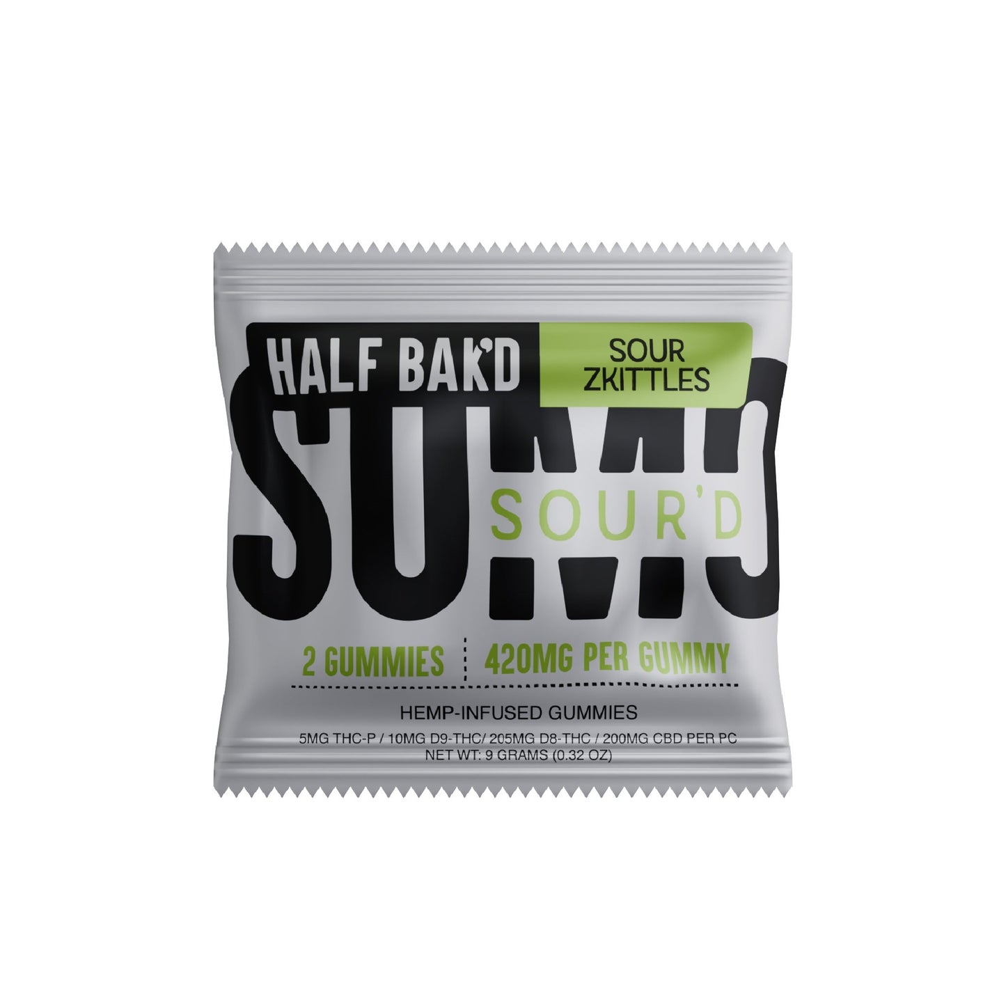 Half Bakd SourD Sumo THC Gummies - 2000mg Sour Zkittles