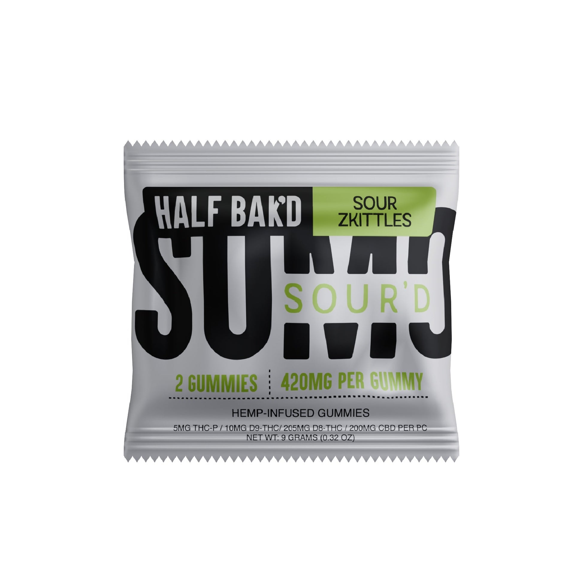 Half Bakd SourD Sumo THC Gummies - 2000mg Sour Zkittles