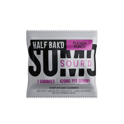 Half Bakd SourD Sumo THC Gummies - 2000mg Pucker Punch
