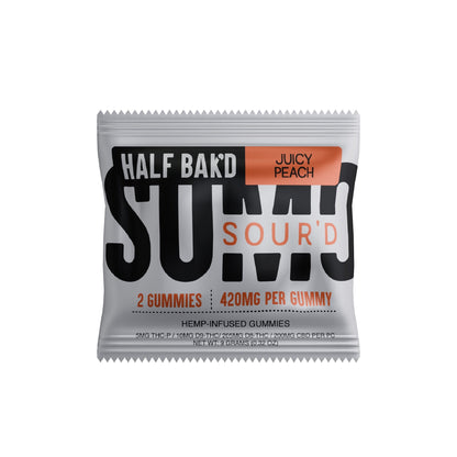 Half Bakd SourD Sumo THC Gummies - 2000mg Juicy Peach