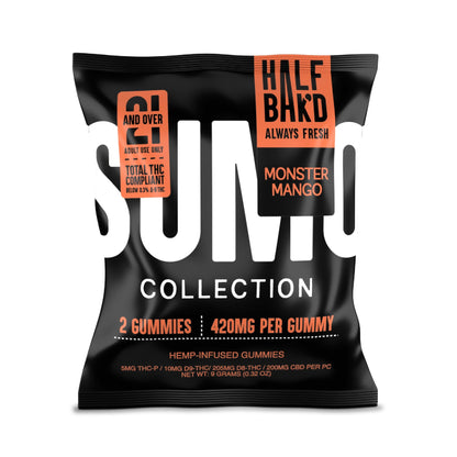Half Bakd Sumo THC Gummies - 2ct Monster Mango / 1 Pack