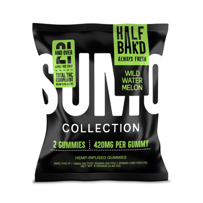 Half Bakd Sumo THC Gummies - 2ct Wild Watermelon / 1 Pack
