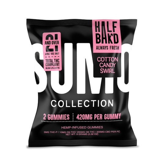 Half Bakd Sumo THC Gummies - 2ct Cotton Candy / 1 Pack