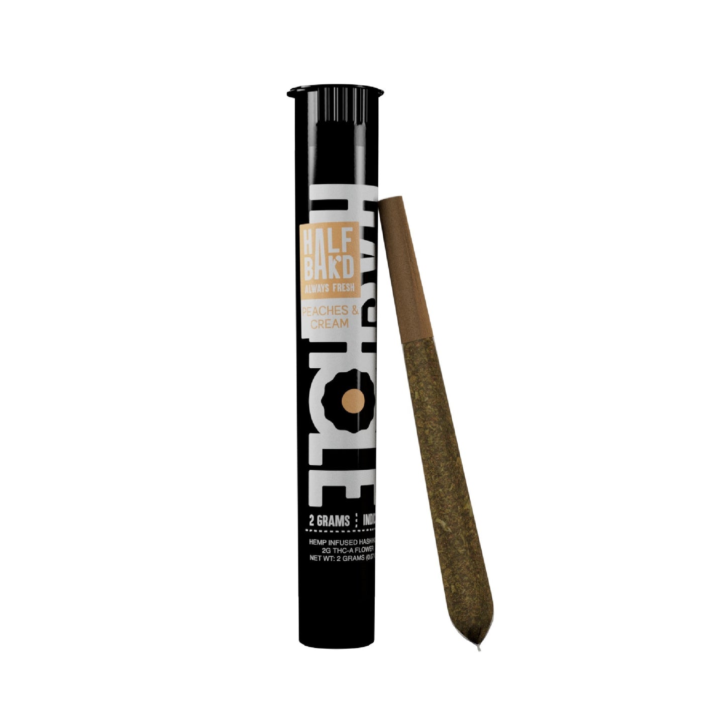 Half Bakd THC-A Hash Holes - 2g Peaches & Cream (H)