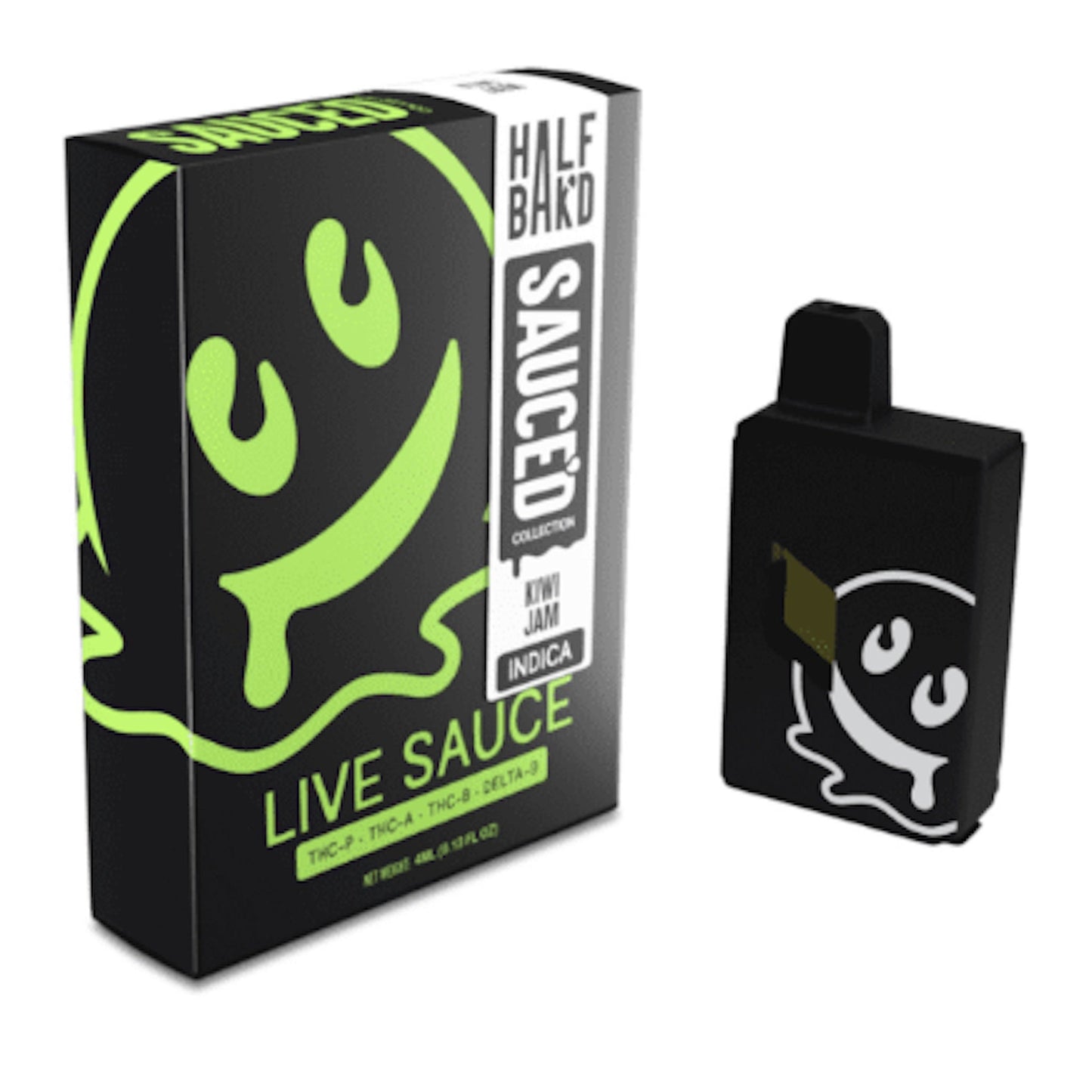 Half Bakd THC-A Sauced Vaporizer - 4000mg Kiwi Jam