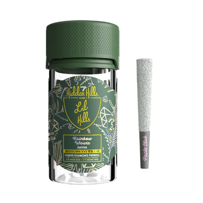 Hidden Hills Buzzdown VVS Liquid Diamond THC-A Pre-Roll - 3.75g (5ct) Rainbow Wowie (S)