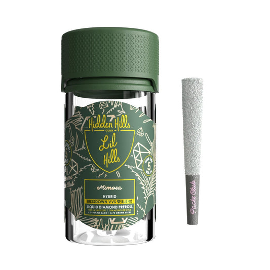 Hidden Hills Buzzdown VVS Liquid Diamond THC-A Pre-Roll - 3.75g (5ct) Mimosa (H)