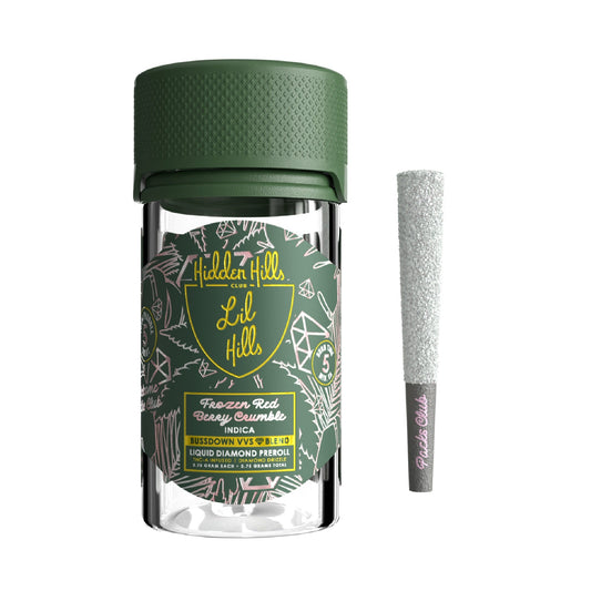 Hidden Hills Buzzdown VVS Liquid Diamond THC-A Pre-Roll - 3.75g (5ct) Frozen Redberry Crumble (I)