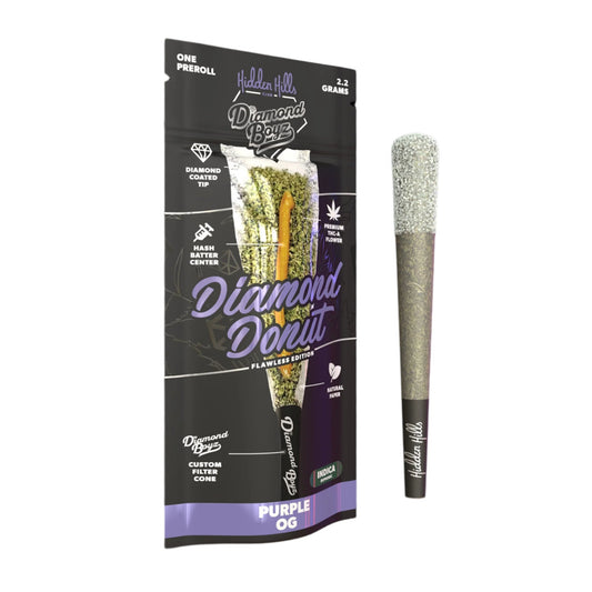 Hidden Hills Diamond Boyz Diamond Donut Pre-Roll - 2.2g Purple OG (I)