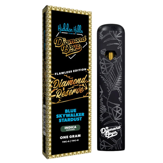 Hidden Hills Diamond Reserve THC-A + THC-H Vaporizer- 1000mg Blue Skywalker Stardust (I)