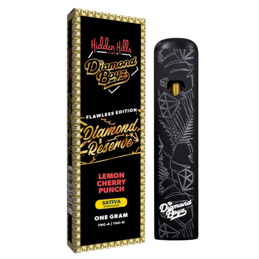 Hidden Hills Diamond Reserve THC-A + THC-H Vaporizer- 1000mg Lemon Cherry Punch (S)