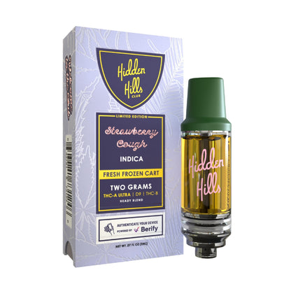 Hidden Hills Heady Blend THC Fresh Frozen Device - 2000mg Strawberry Cough (I)