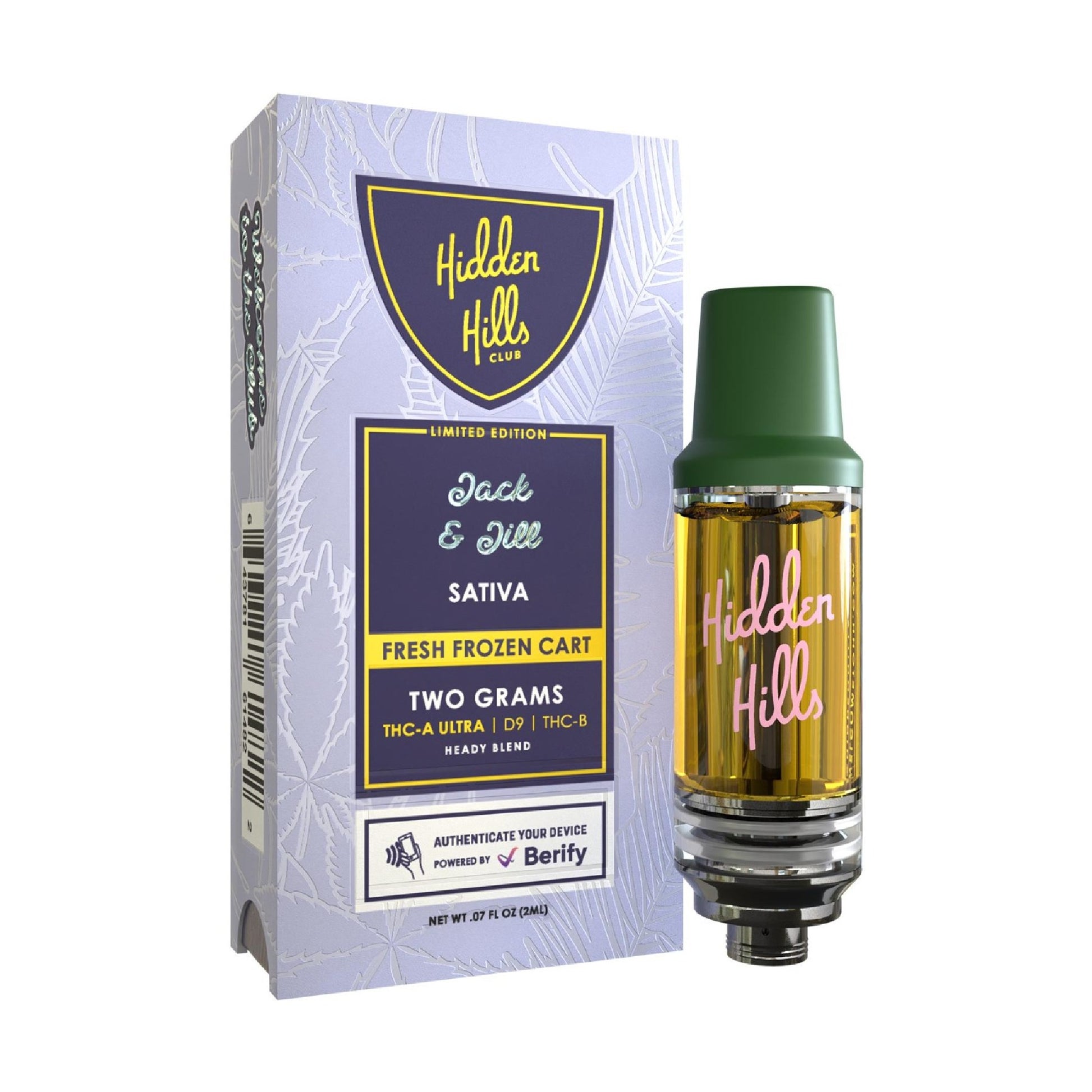 Hidden Hills Heady Blend THC Fresh Frozen Device - 2000mg Jack & Jill (S)