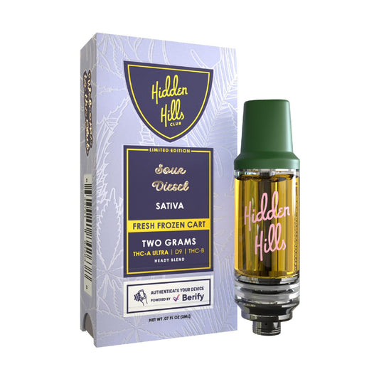 Hidden Hills Heady Blend THC Fresh Frozen Device - 2000mg Sour Diesel (S)