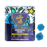 Hidden Hills Limited Edition Ultra Potent THC Gummies (2pk) - 1000mg Sour Blue Razz