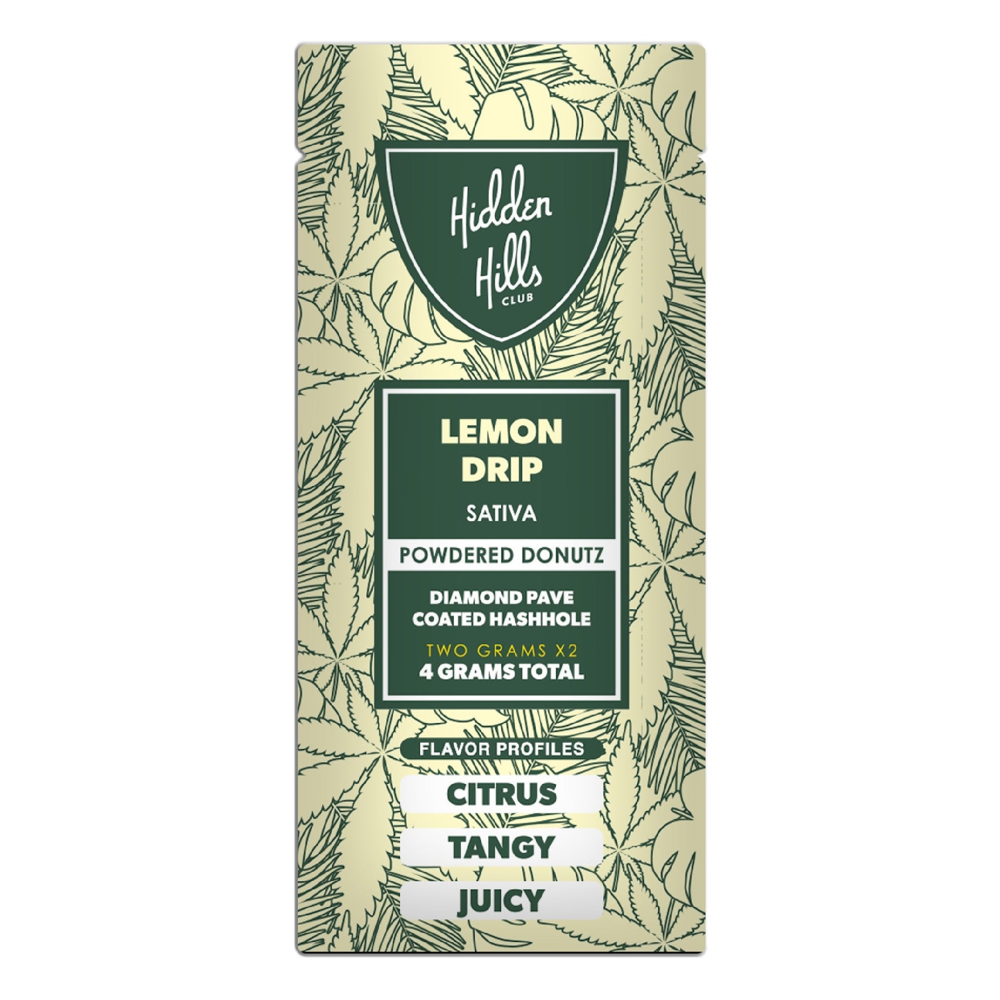 Hidden Hills Powdered Donuts Diamond Pave THC-A Hashholes - 4g Lemon Drip (S)