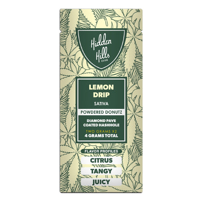 Hidden Hills Powdered Donuts Diamond Pave THC-A Hashholes - 4g Lemon Drip (S)
