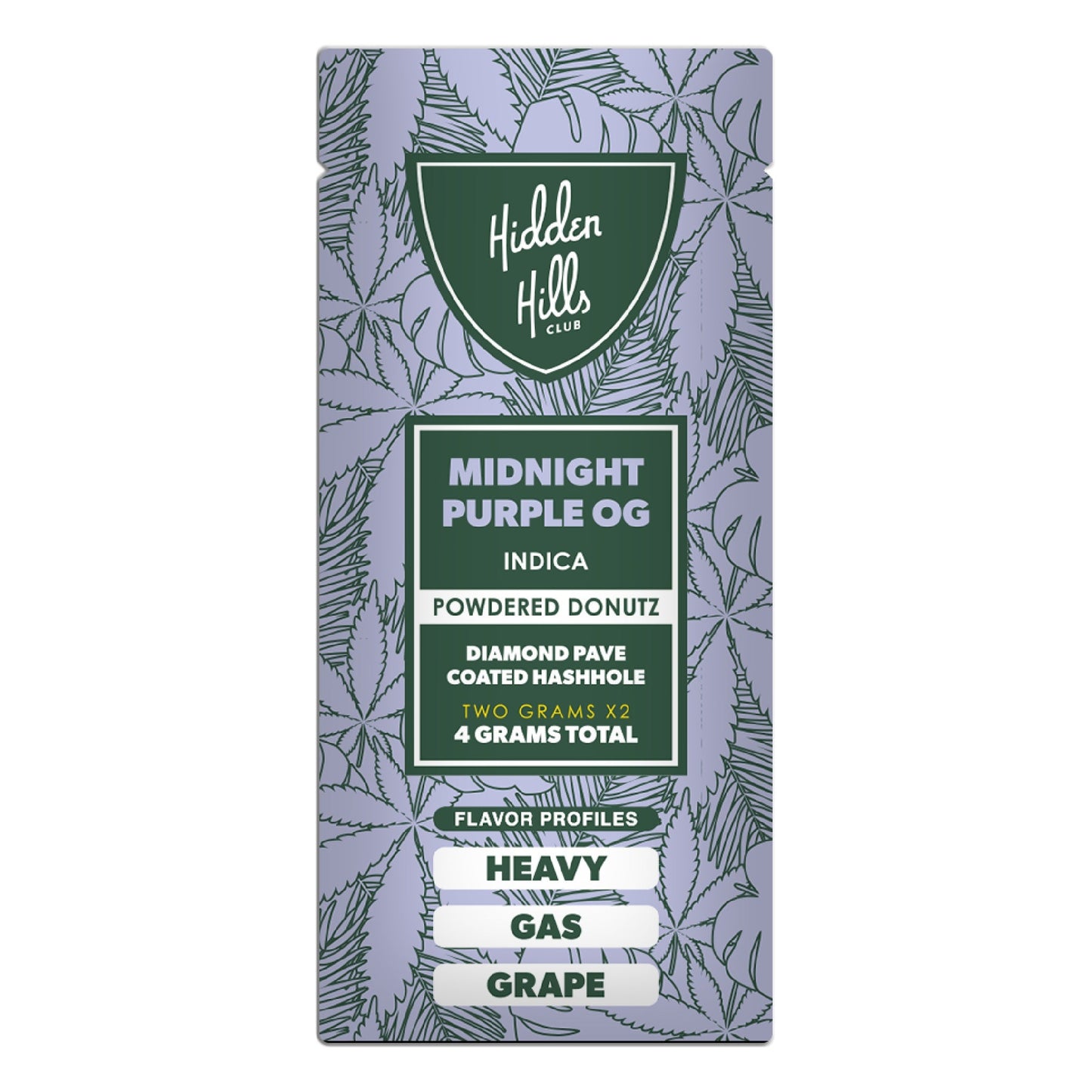 Hidden Hills Powdered Donuts Diamond Pave THC-A Hashholes - 4g Midnight Purple (I)