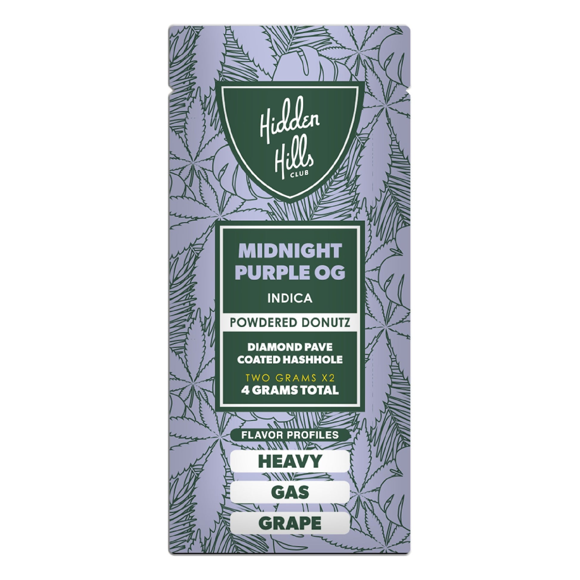 Hidden Hills Powdered Donuts Diamond Pave THC-A Hashholes - 4g Midnight Purple (I)