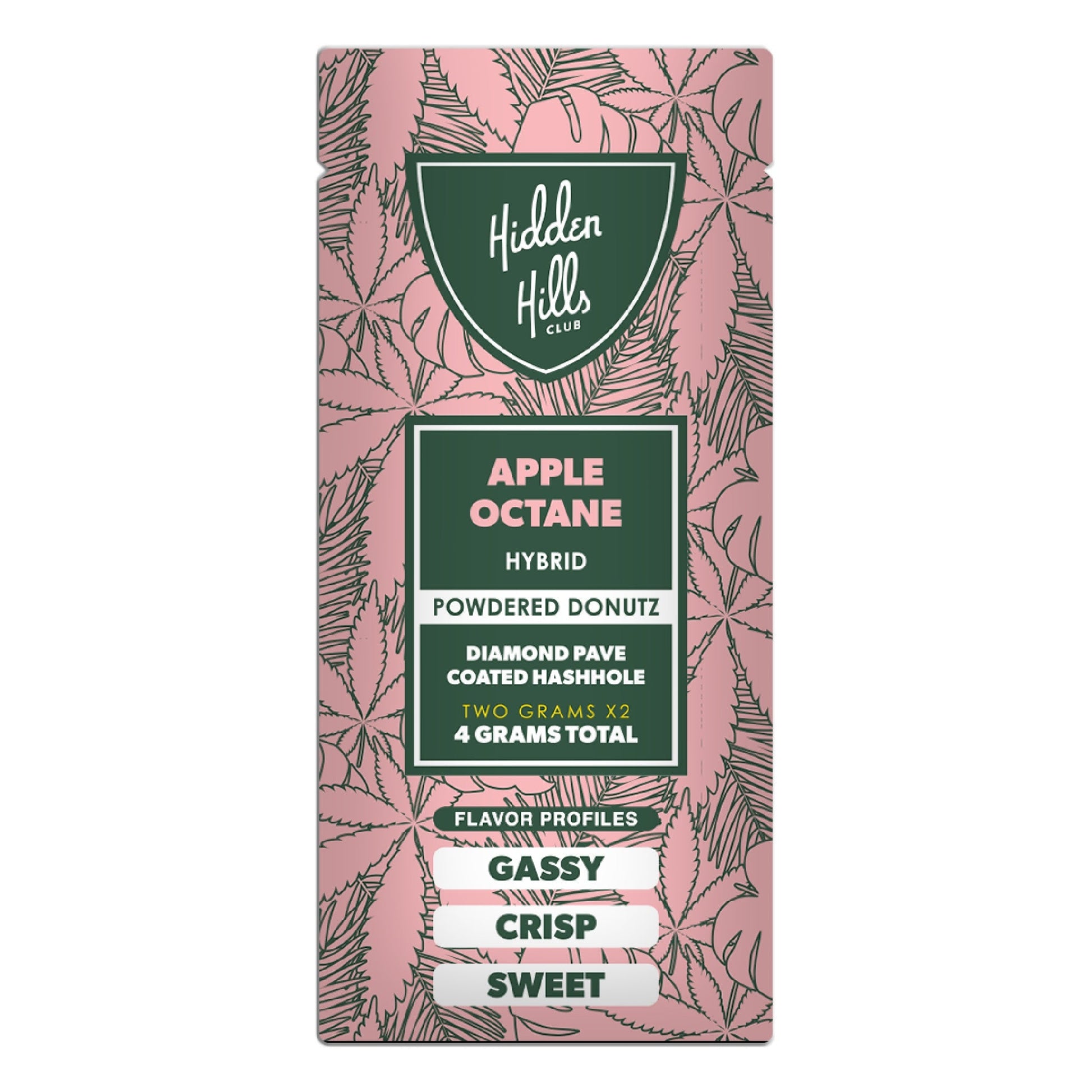 Hidden Hills Powdered Donuts Diamond Pave THC-A Hashholes - 4g Apple Octane (H)
