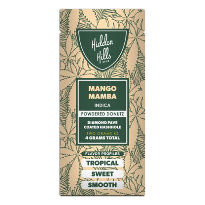 Hidden Hills Powdered Donuts Diamond Pave THC-A Hashholes - 4g Mango Mamba (I)