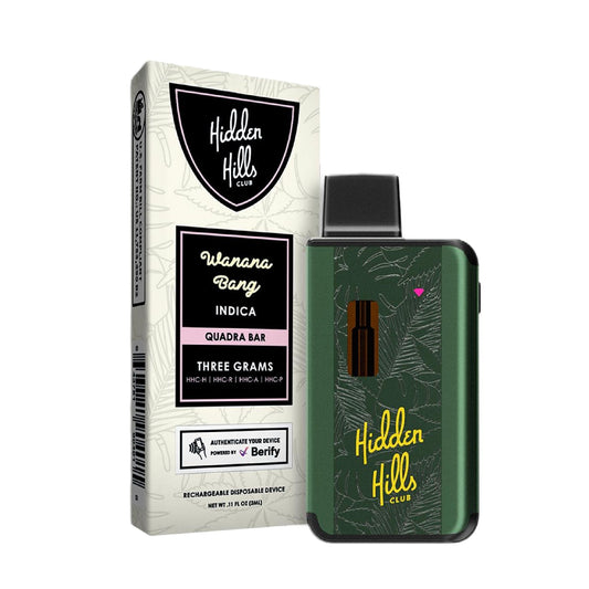 Hidden Hills Quadra Bar HHC Blend Vaporizer - 3000mg Wanana Bang (I)