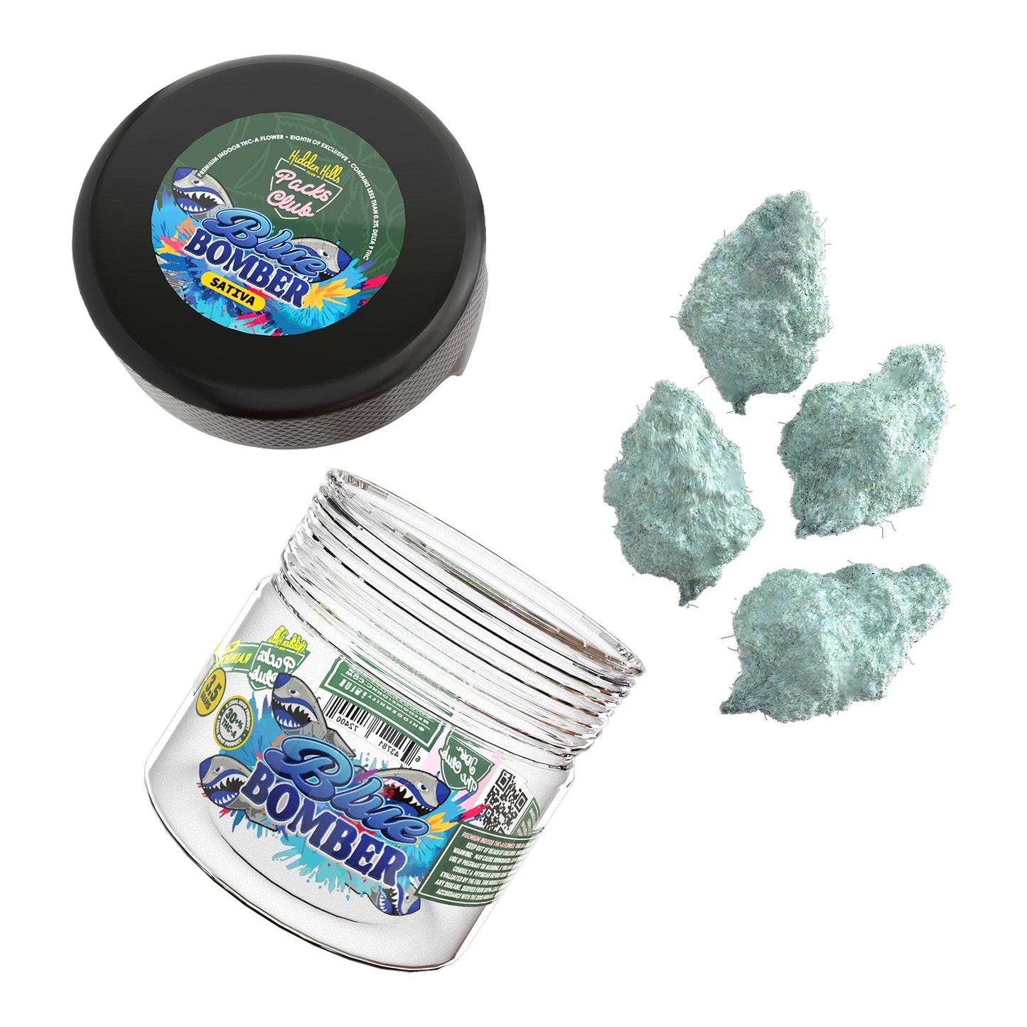 Hidden Hills Rainbow Rocks Blue Bomber THC-A Flower - 3.5g