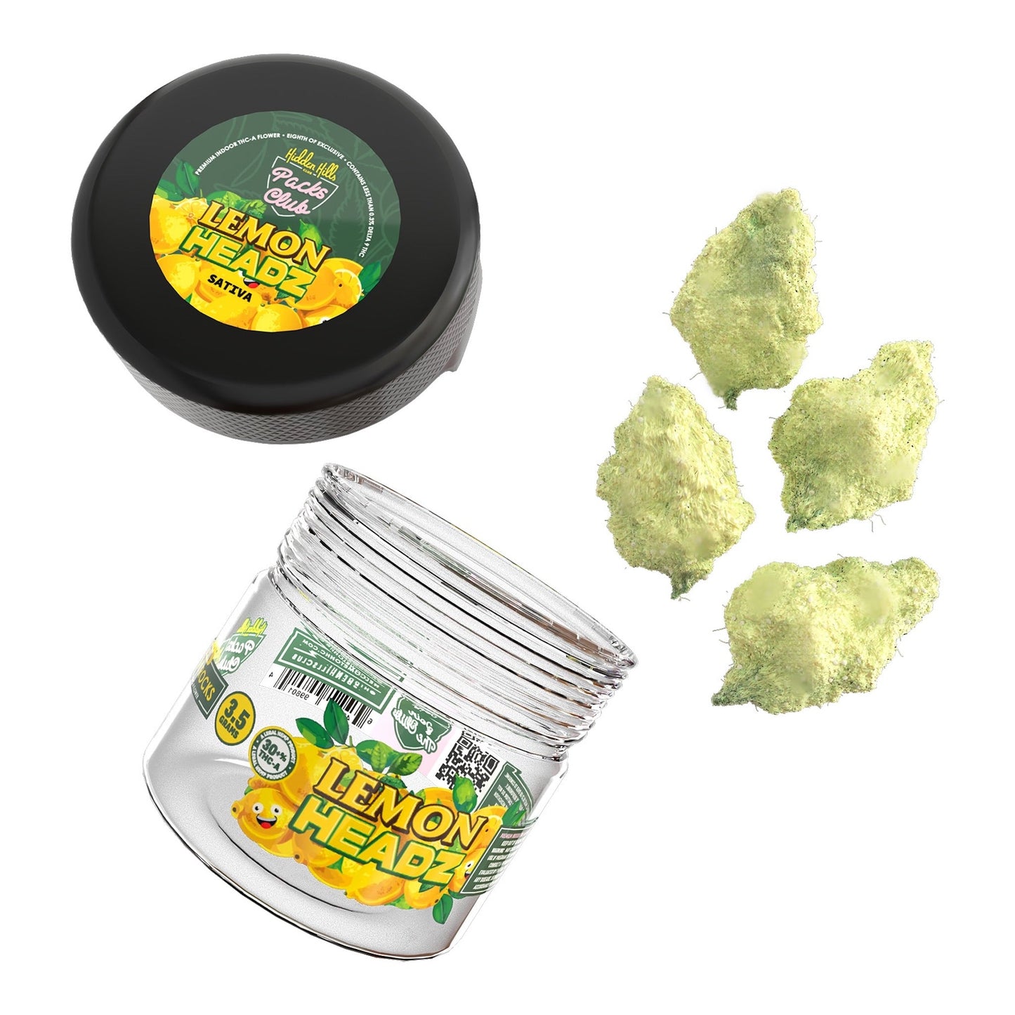 Hidden Hills Rainbow Rocks Lemon Headz THC-A Flower - 3.5g