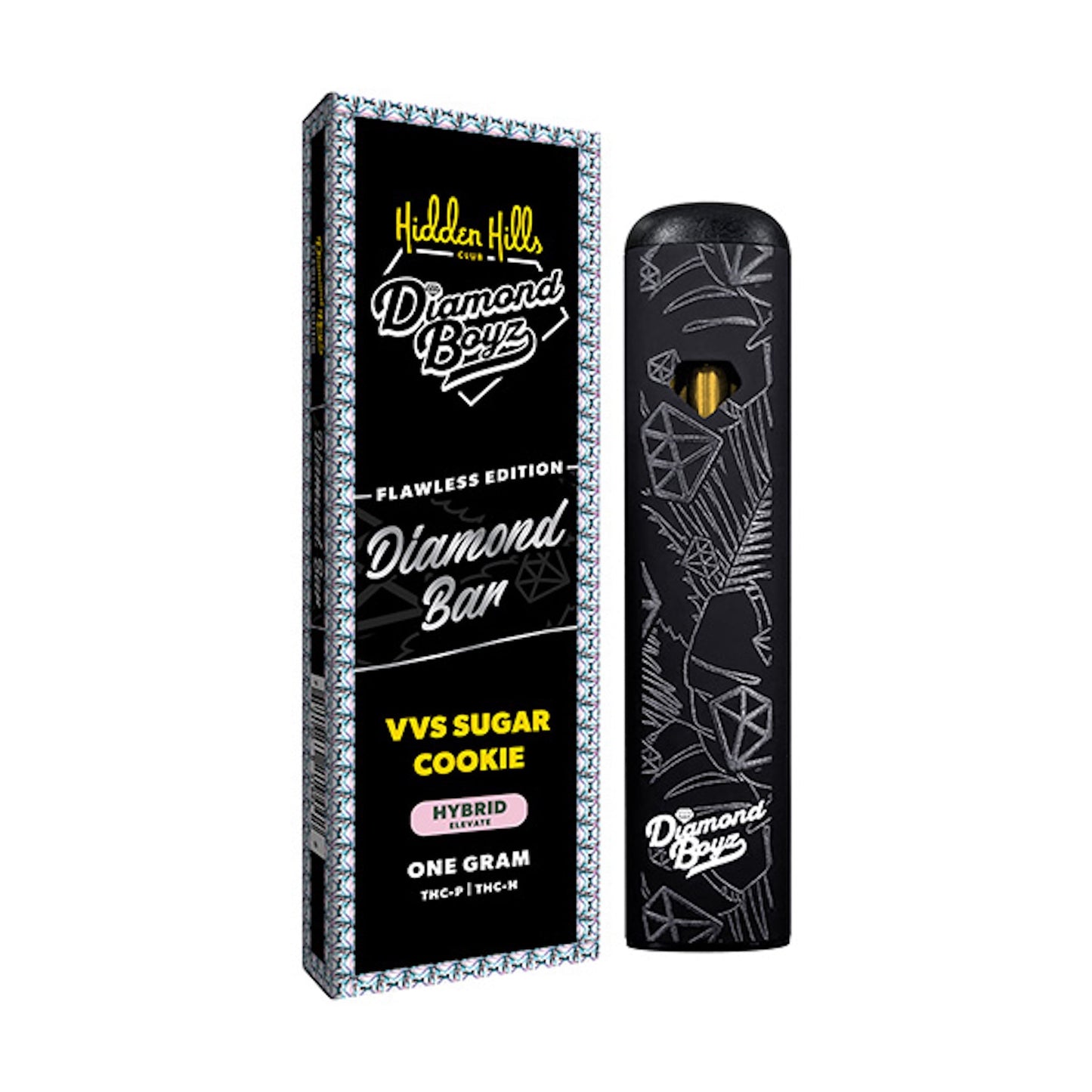 Hidden Hills THC-A Diamond Bar Vaporizer - 1000mg VVS Sugar Cookie