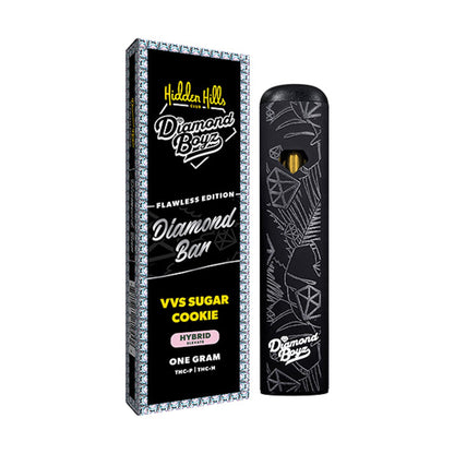 Hidden Hills THC-A Diamond Bar Vaporizer - 1000mg VVS Sugar Cookie