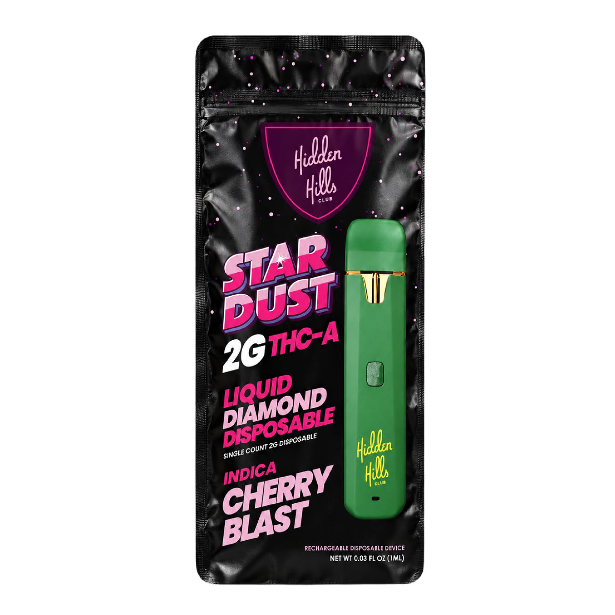 Hidden Hills THC-A Star Dust Device - 2000mg Cherry Blast (I)