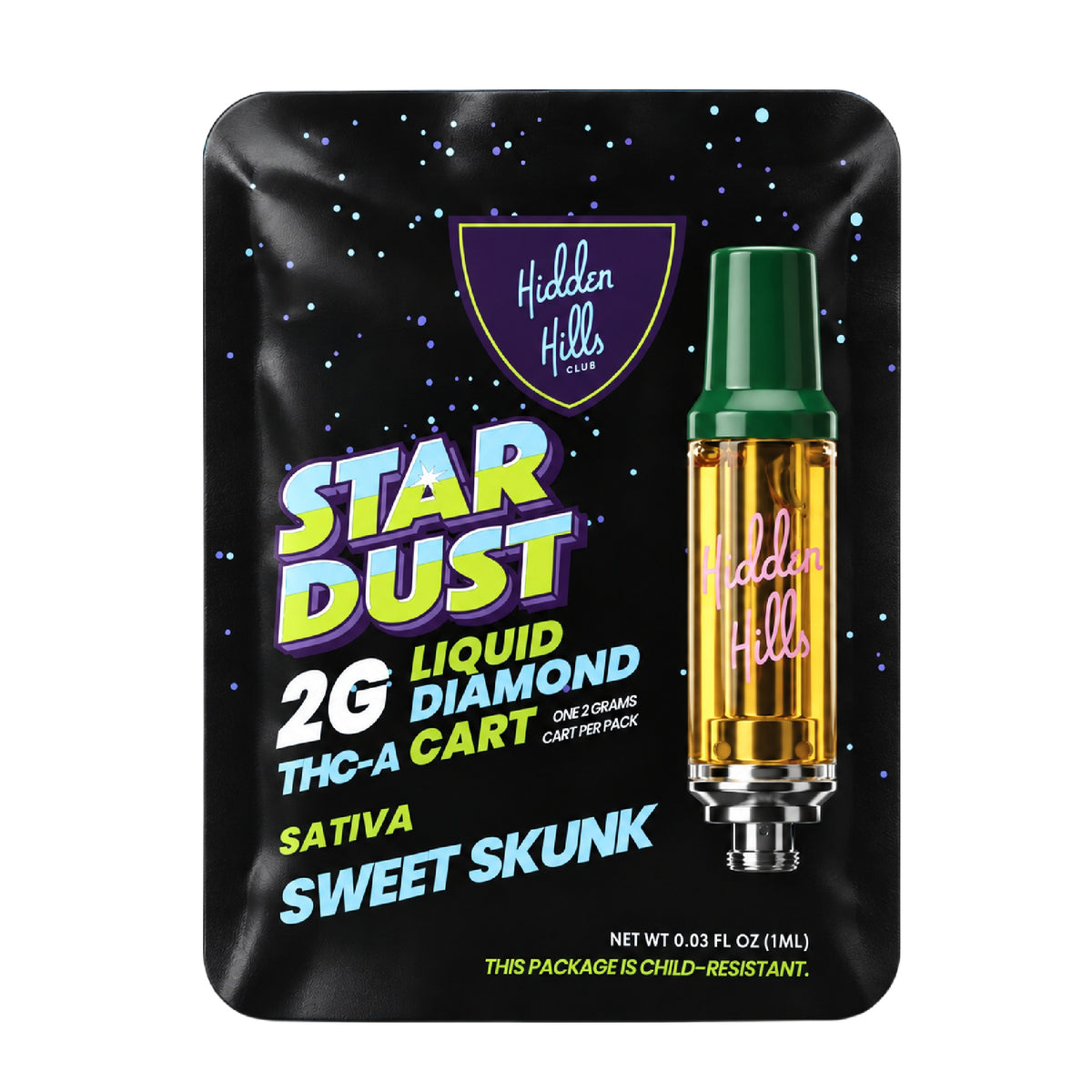 Hidden Hills THC-A Star Dust Unit - 2000mg Sweet Skunk (S)