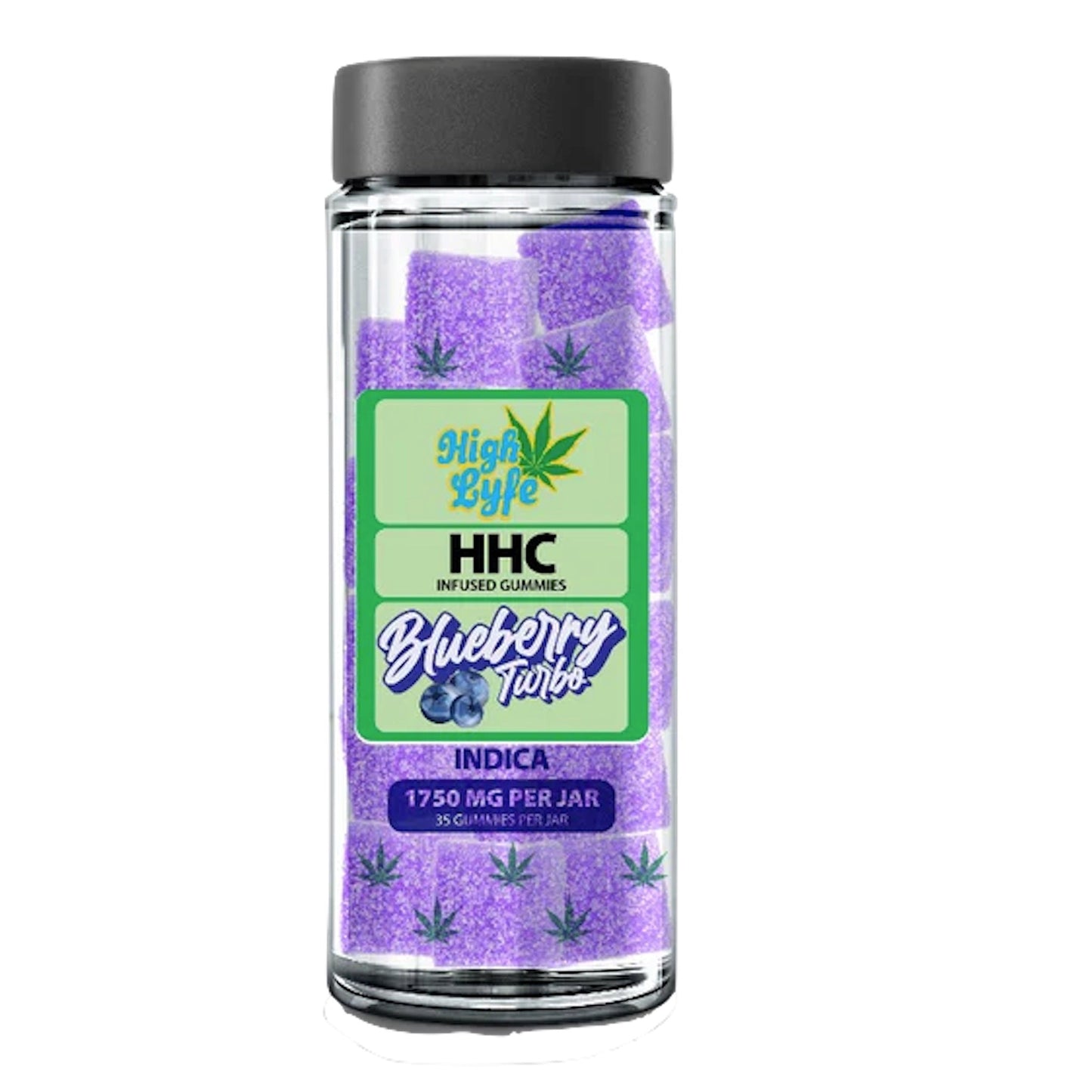 High Lyfe HHC Gummies - 1750mg Blueberry Turbo / 1 Pack