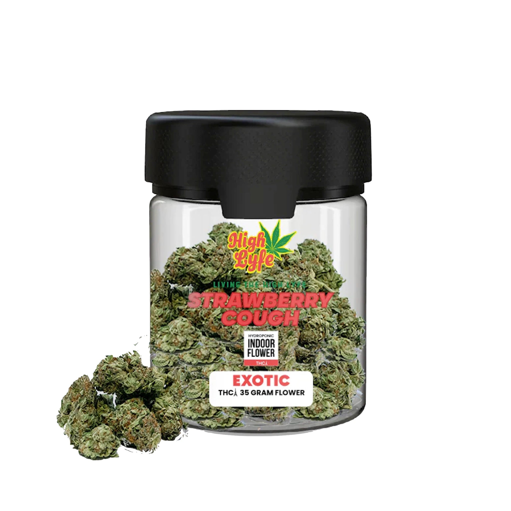 High Lyfe THC-A Strawberry Cough Exotic Flower - 35g - Everything 420