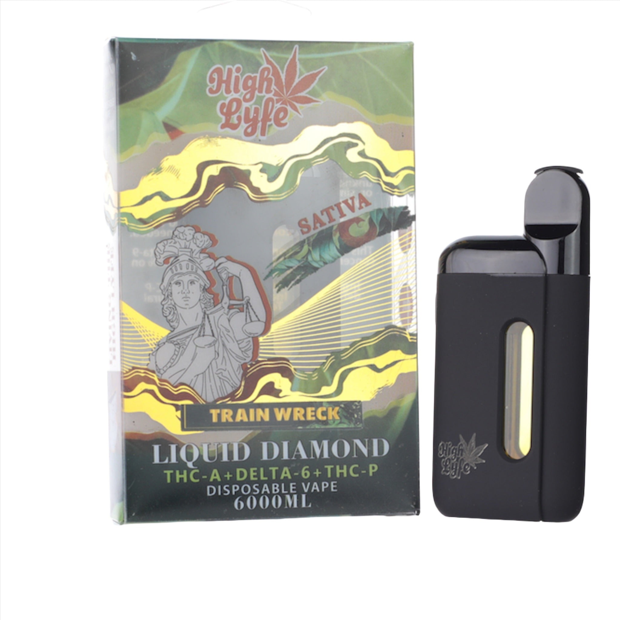 High Lyfe Trainwreck THC-A Liquid Diamond Vaporizer - 6000mg ...