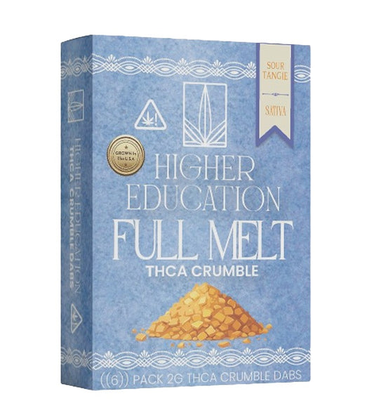 Higher Education Full Melt THC-A Crumble - 2g Sour Tangie (S)