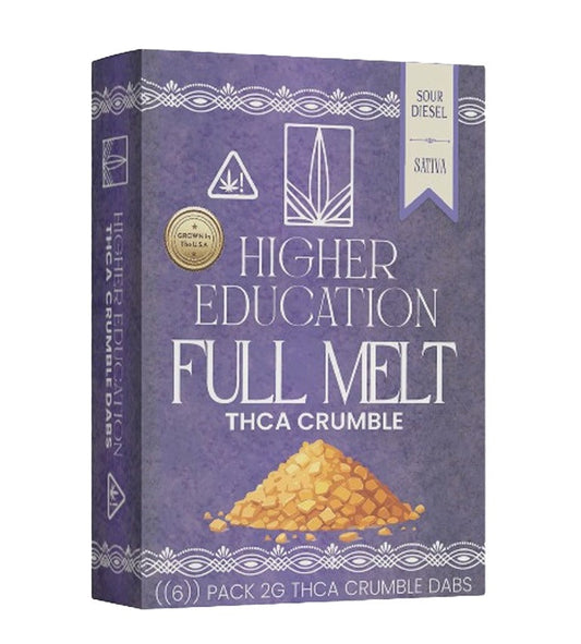 Higher Education Full Melt THC-A Crumble - 2g Sour Diesel (S)