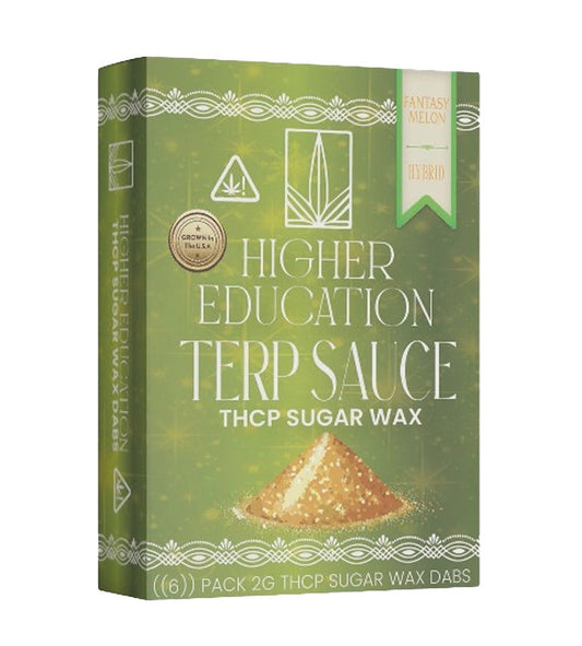 Higher Education Terp Sauce THC-P Sugar Wax Dabs - 2g Fantasy Melon (H)
