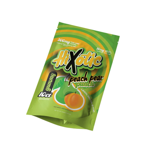 Hixotic Delta 9 + CBD Gummies - 300mg 1 / Peach Pear Punch