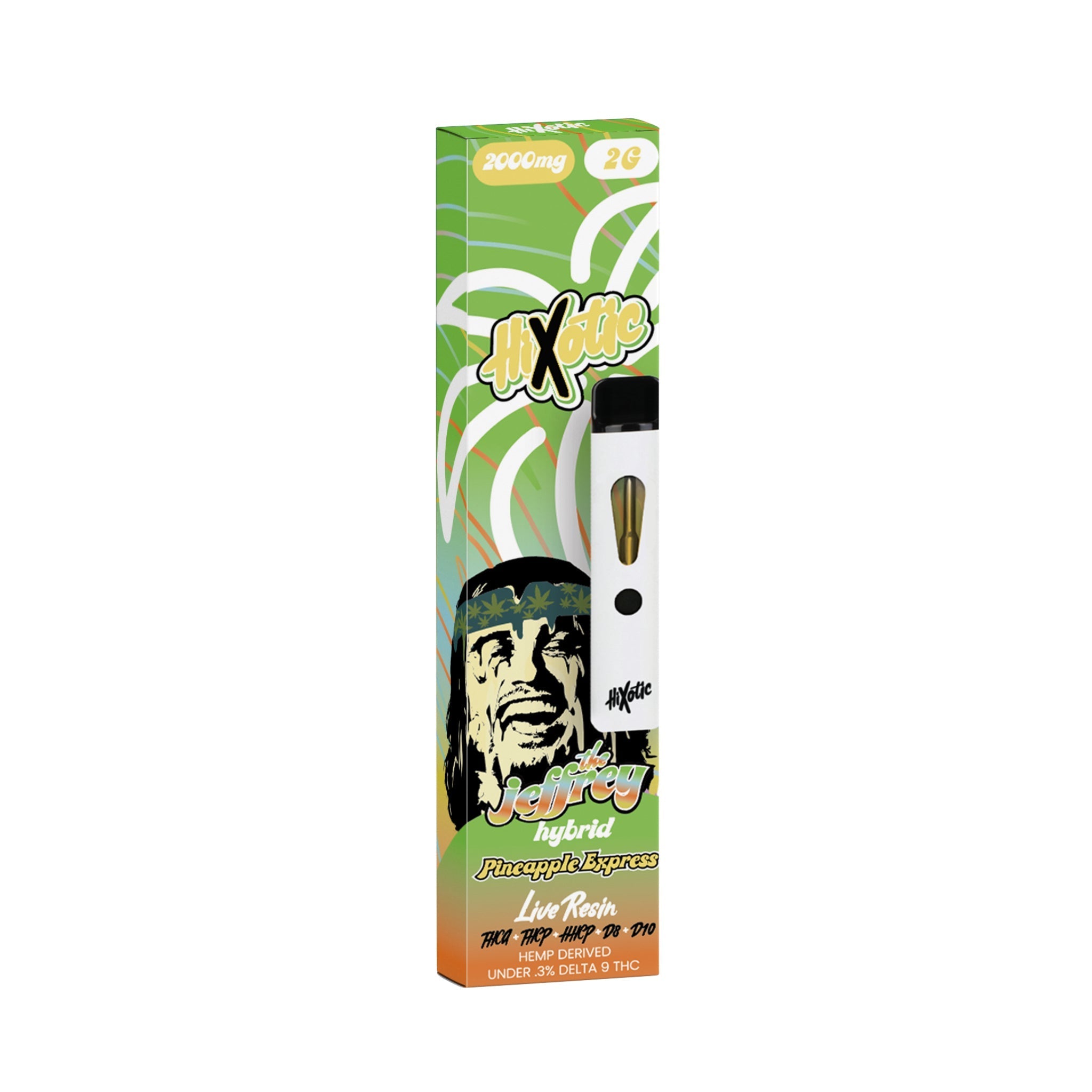 Hixotic Live Resin Jeffrey Blend Vaporizer - 2000mg - Everything 420