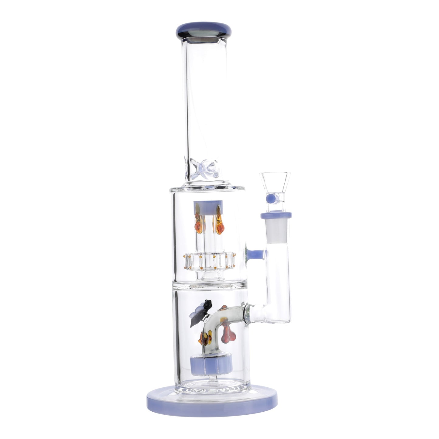 Honey Hive Percolator Bong - 14in Blue