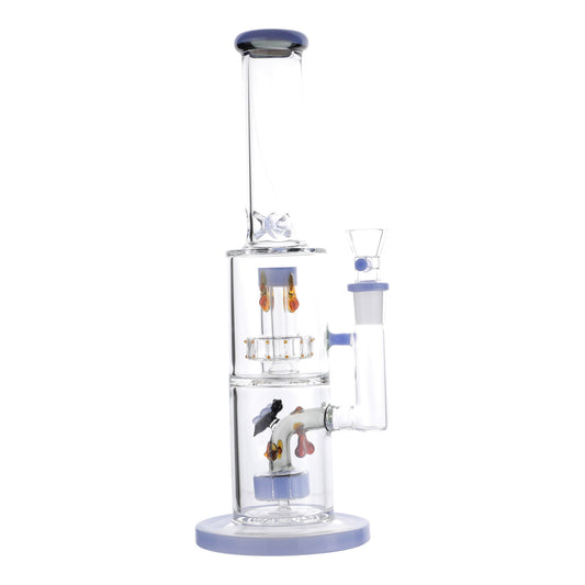 Honey Hive Percolator Bong - 14in Blue