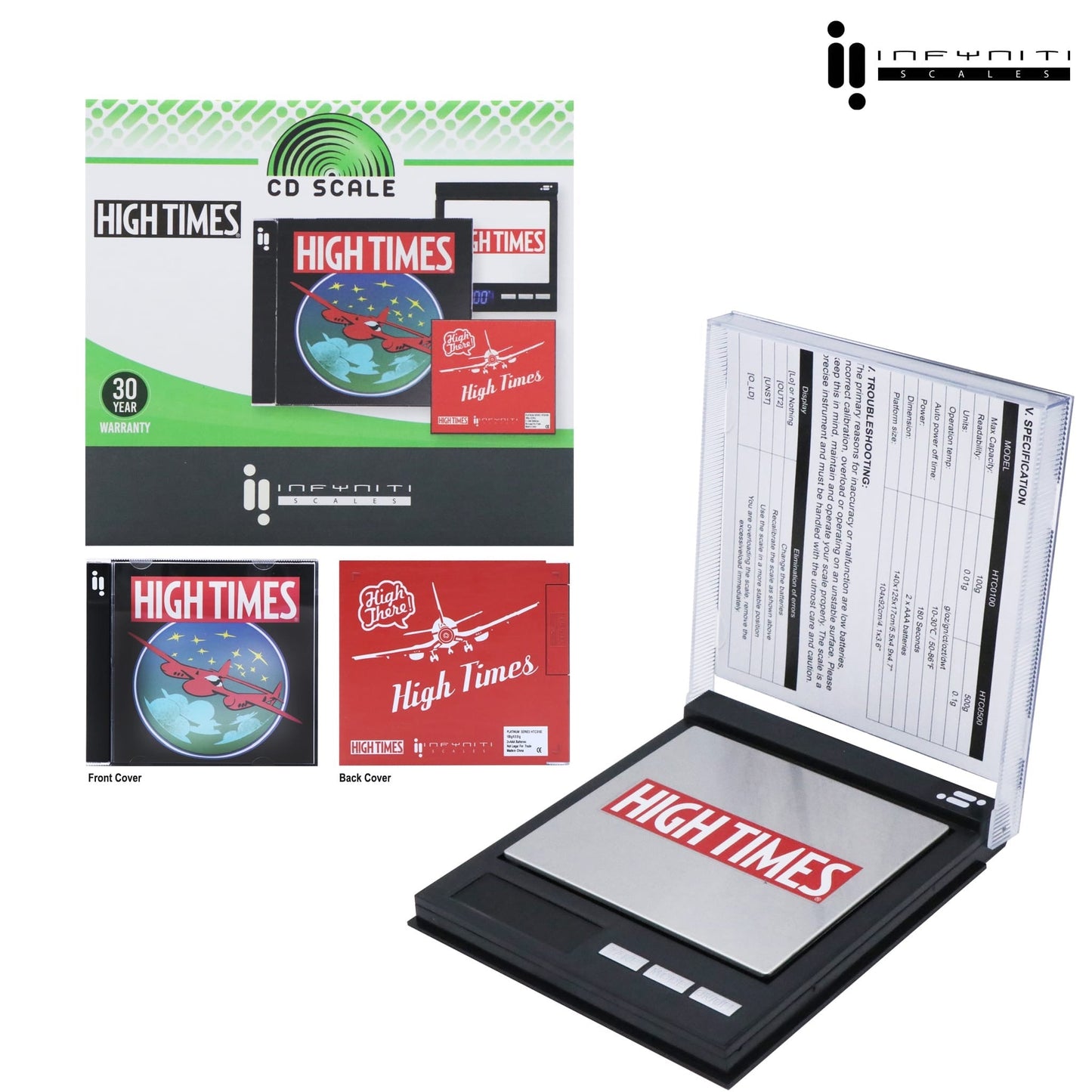 Infyniti Licensed Collection Pocket Scale 100g x .01g High Times