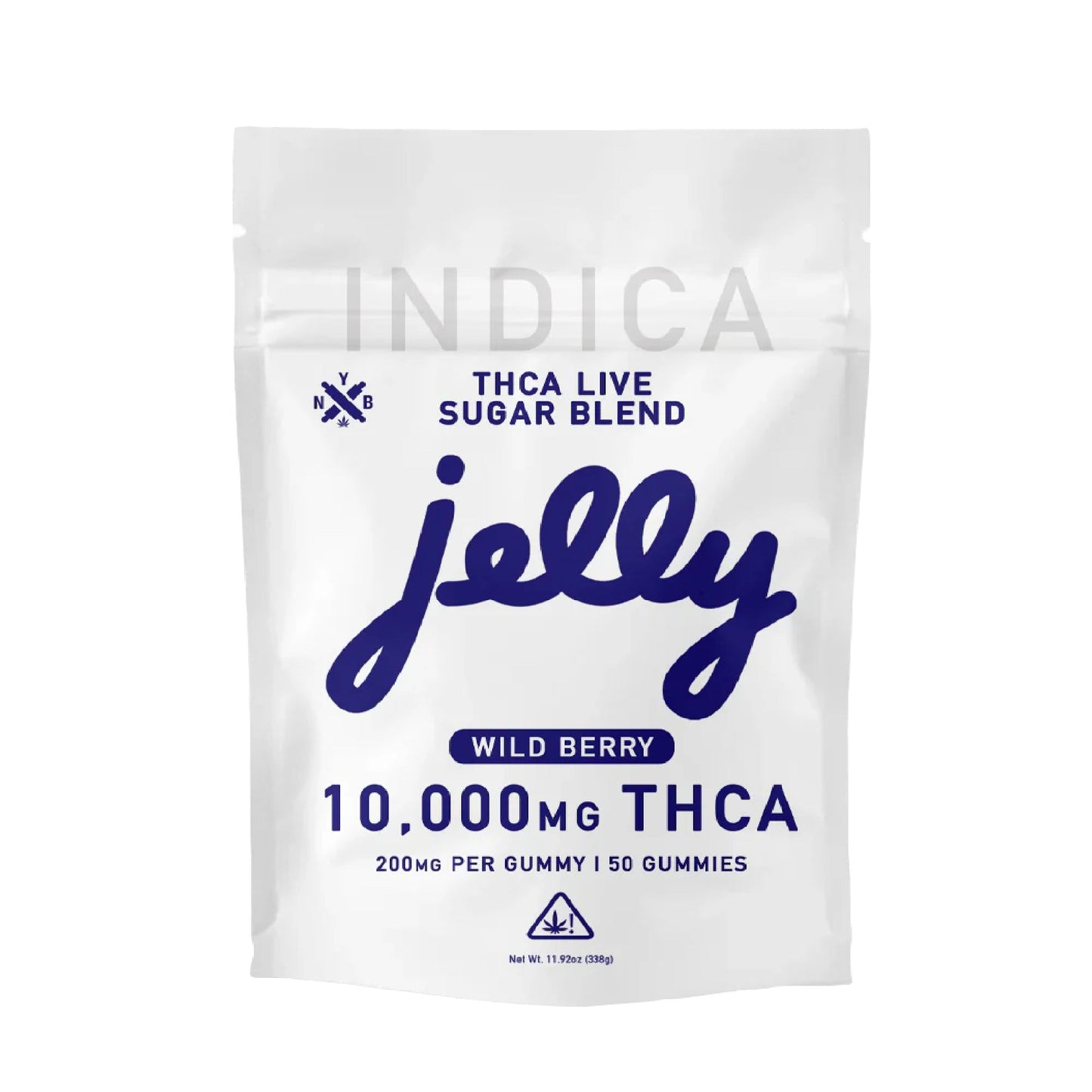 Jelly Sugar Blend THC Gummies - 10,000mg Wild Berry (I)