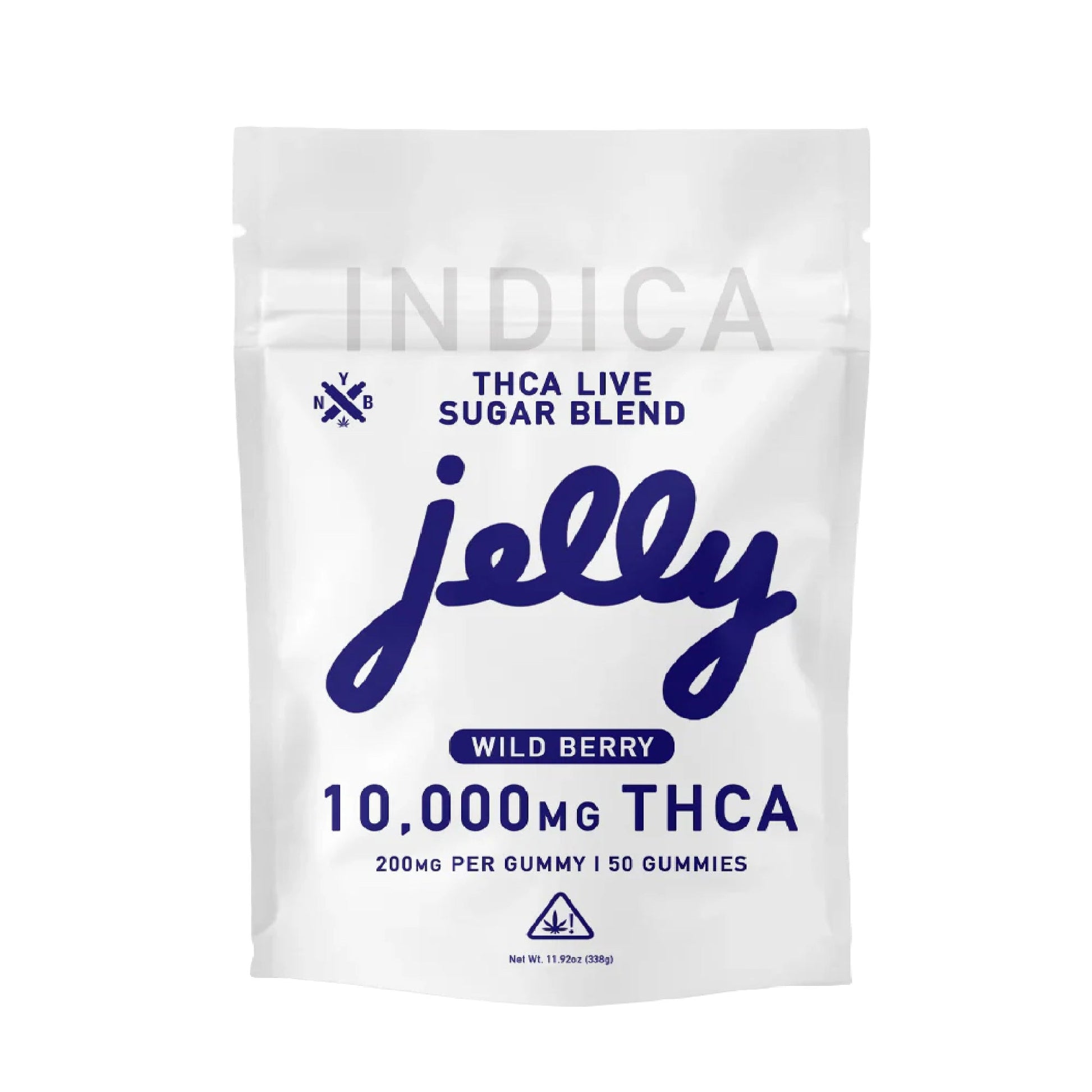 Jelly Sugar Blend THC Gummies - 10,000mg Wild Berry (I)