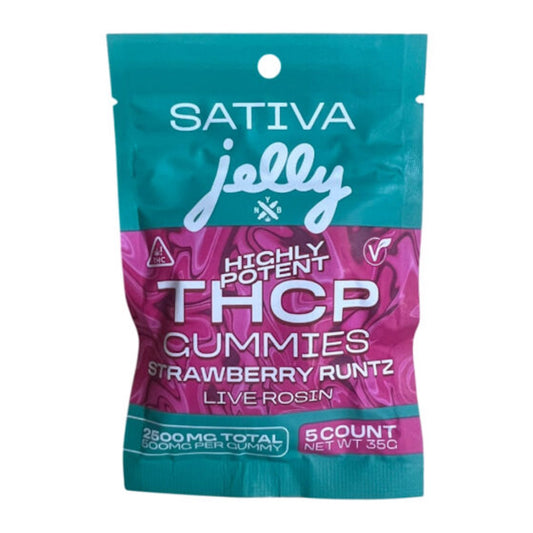 Jelly THC-P Live Rosin Gummies - 2500mg Strawberry Runtz (S)