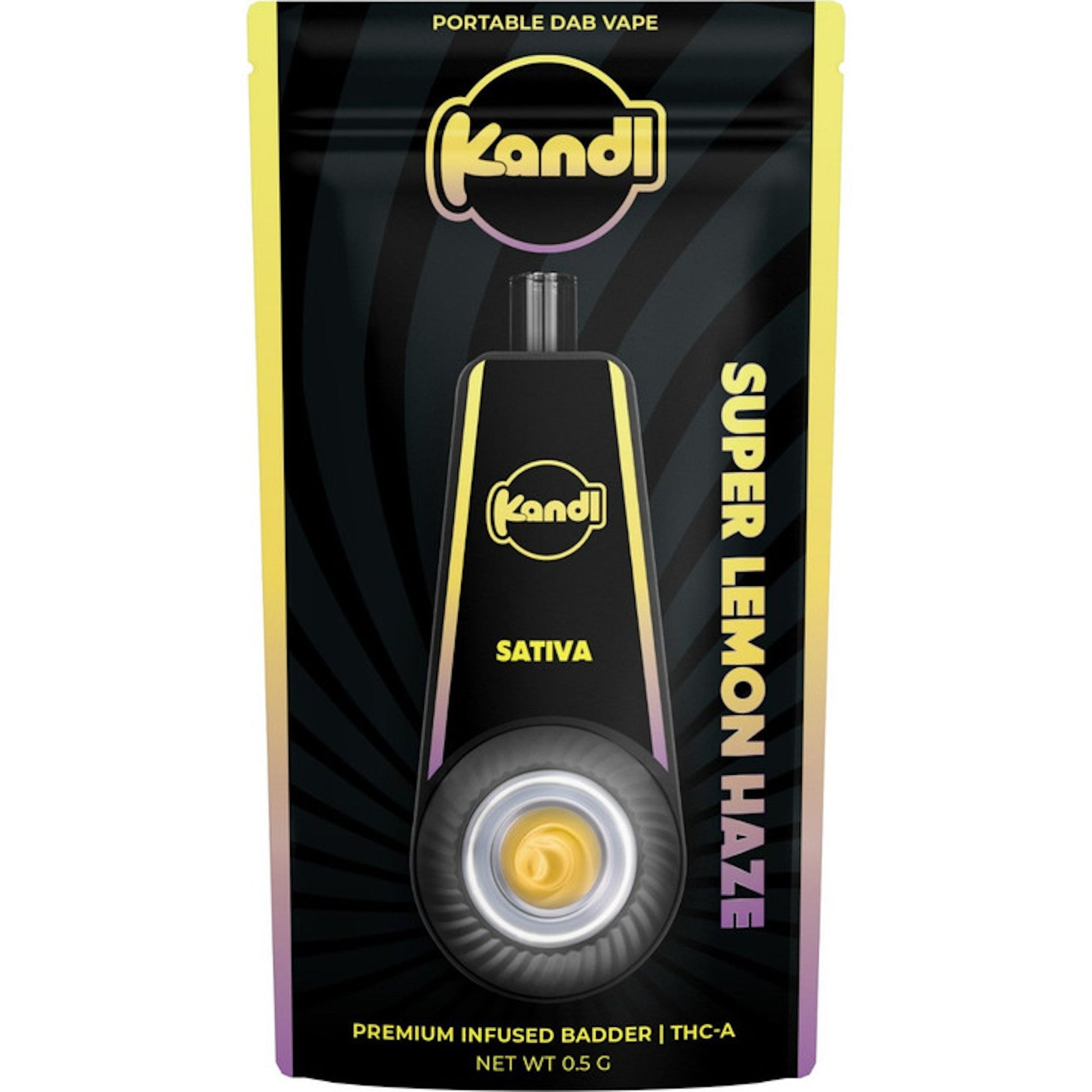 Kandl Premium Infused Badder Dab Pen - 500mg Super Lemon Haze (S)