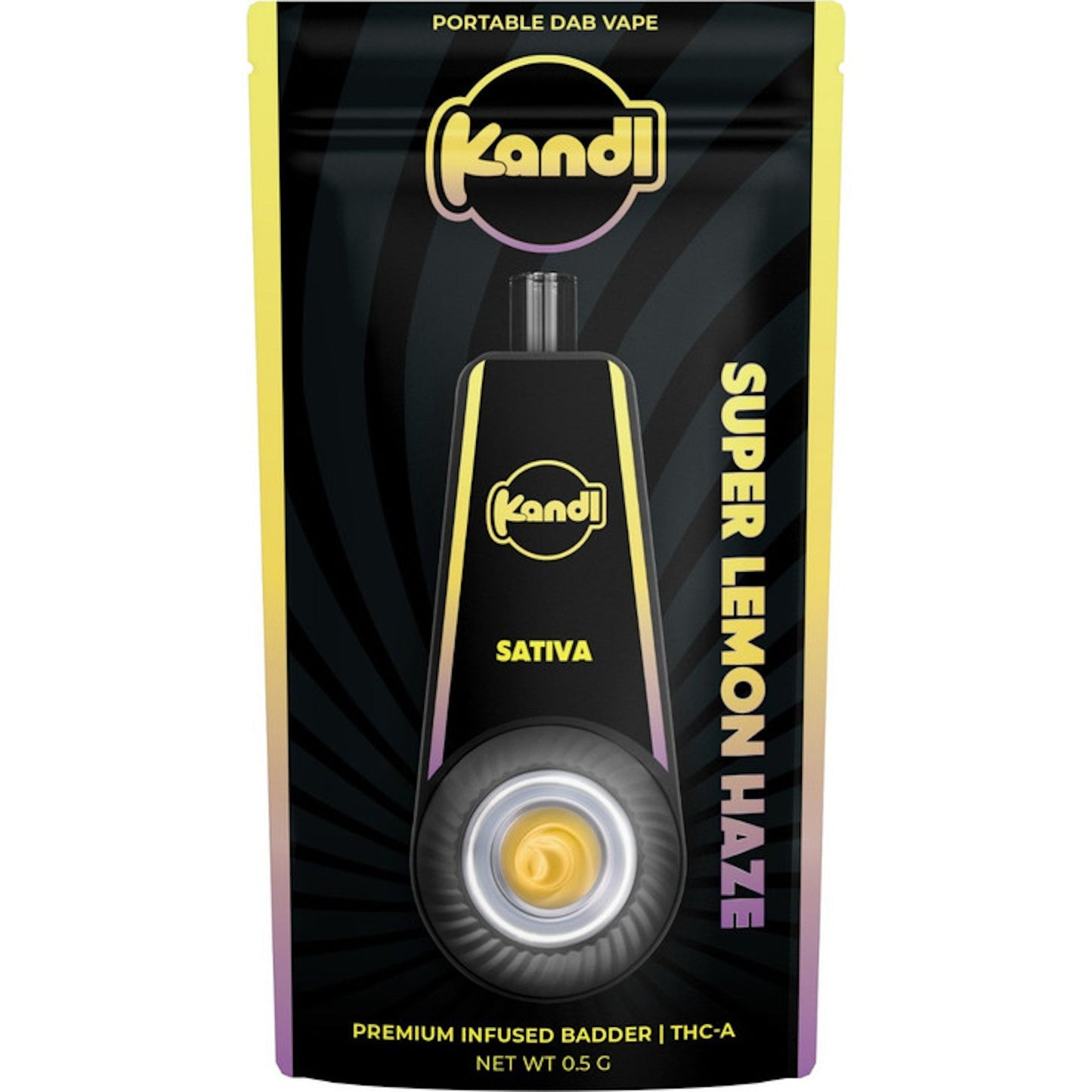 Kandl Premium Infused Badder Dab Pen - 750mg Super Lemon Haze (S)